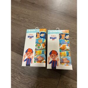 Blippi Boys 7 Pack Briefs Underwear 100% Combed Cotton Size 4T Multi Color New